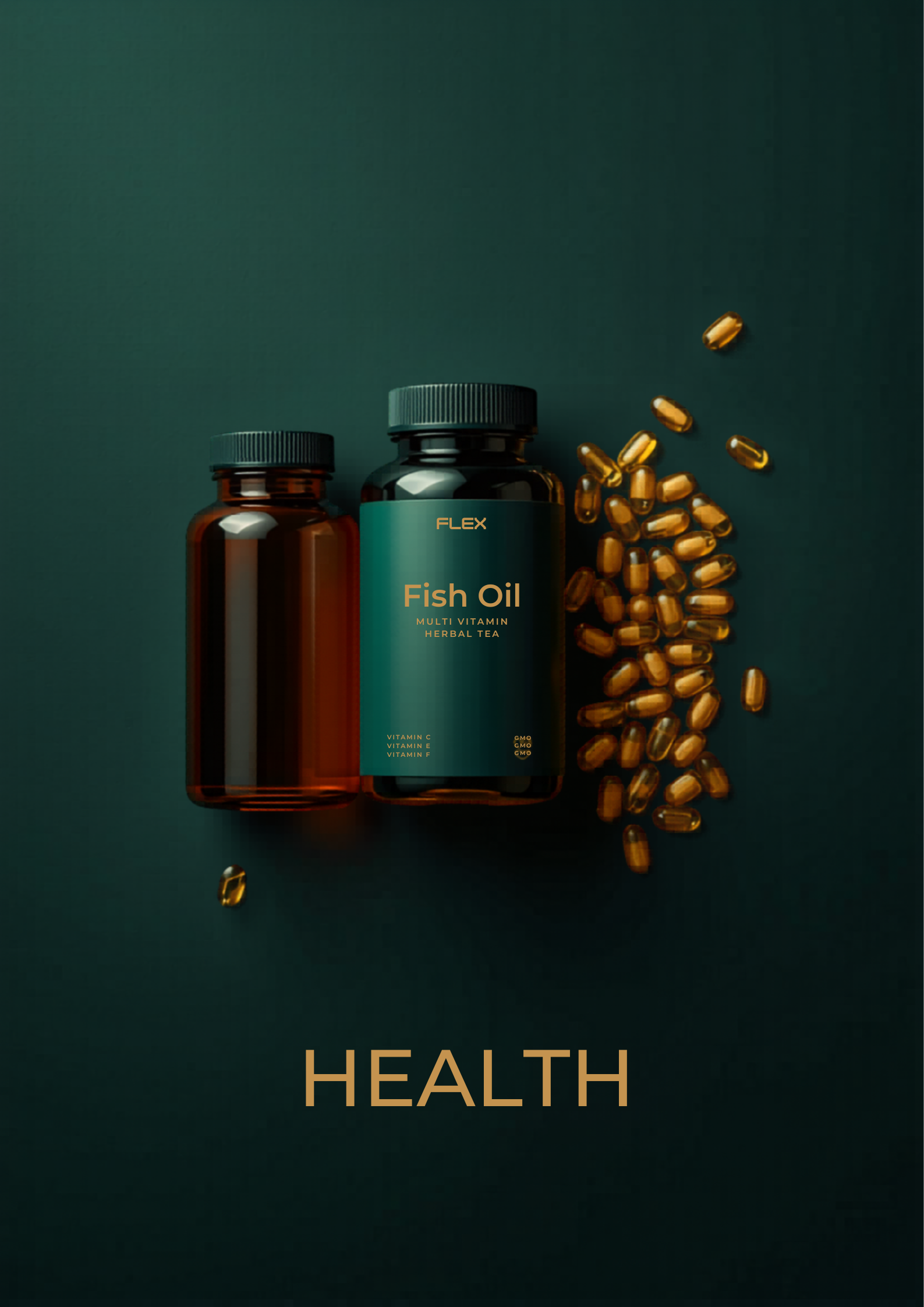 glossy and matte supplement display