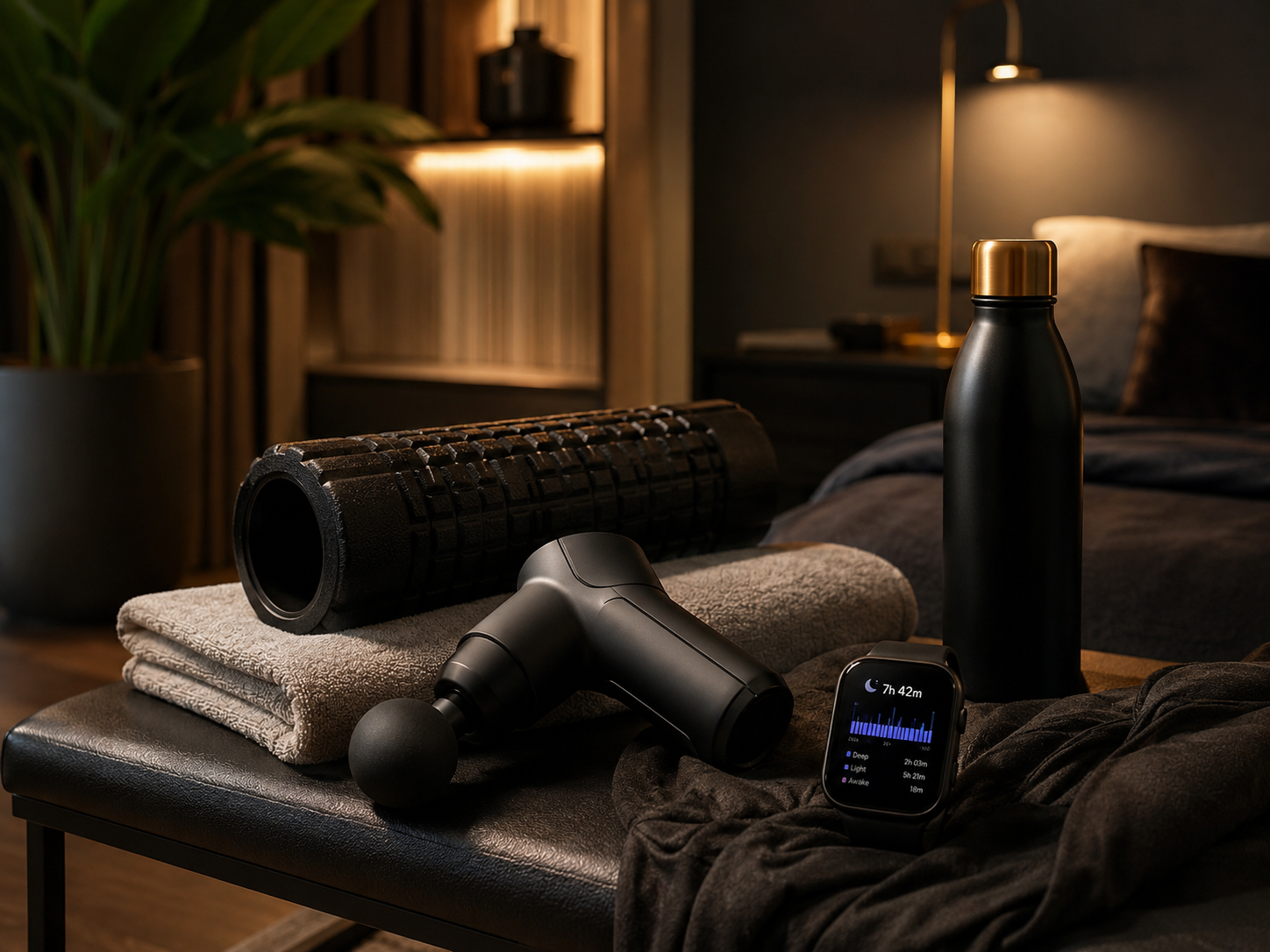 Massage gun and recovery protocols for fitness insights
